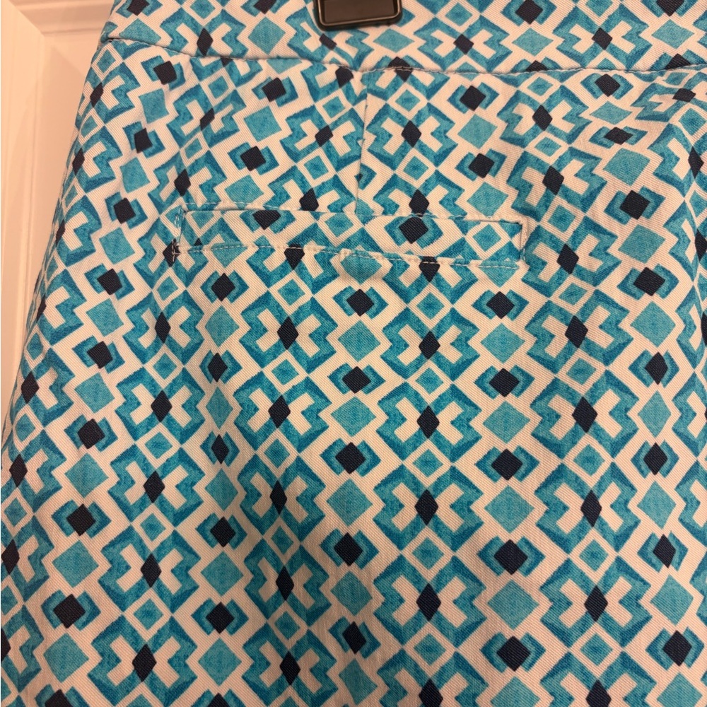 Ruby Rd. Blue Geometric Mini Skirt - Picture 5 of 8